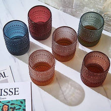 Load image into Gallery viewer, Beaded Short Tumbler Drinking Glasses, Set of 6
