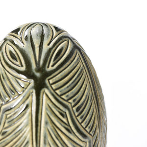 Hand Carved Medium Egg #036