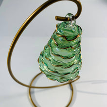 Load image into Gallery viewer, Blown Glass Ornament - Green Spruce Tree
