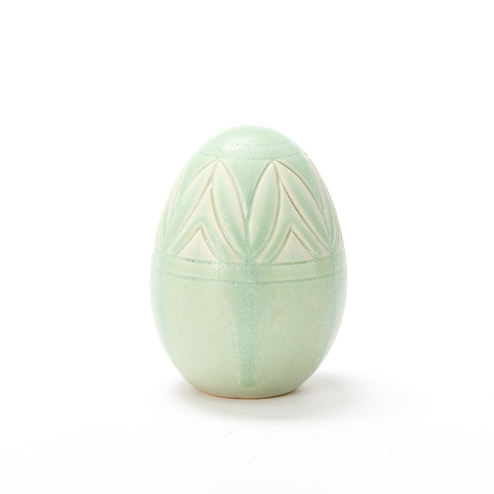 Hand Carved Medium Egg #028