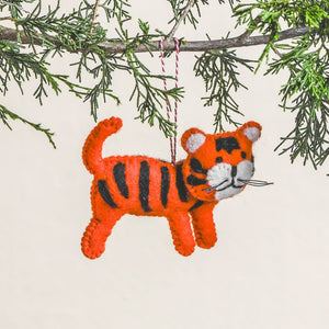 NEW Tiger Felt Ornament