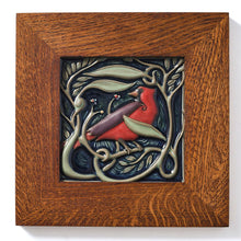 Load image into Gallery viewer, Hand Painted Revival Bird Tiles, Cardinal
