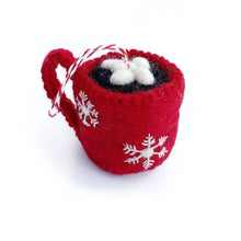 Load image into Gallery viewer, Hot Chocolate Felt Ornament
