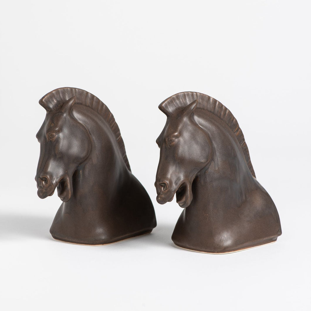 Horse Head Bookend Set - Handsome