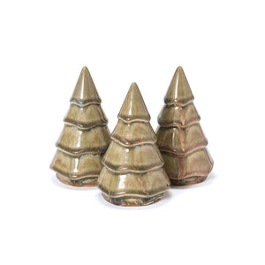 Small Ceramic Holiday Tree, Winter Melon