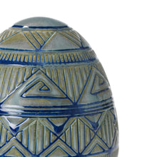 Load image into Gallery viewer, Hand Carved Large Egg #258
