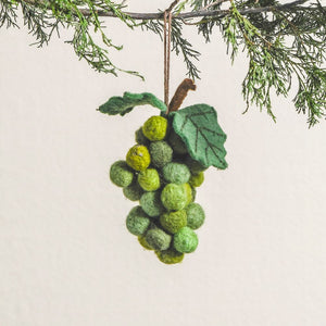 Green Grapes Felt Ornament