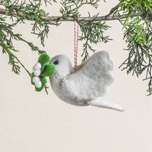 Load image into Gallery viewer, Dove with Olive Branch Felt Ornament
