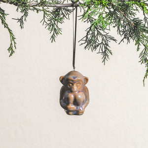 Shiri Monkey Ornament - Topaz