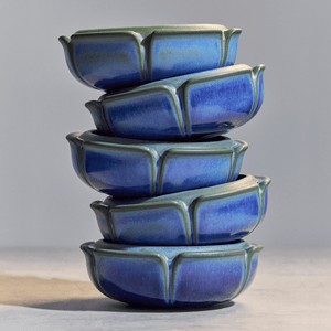 Large Flower Dish, Lapis