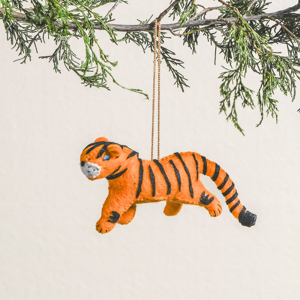 Felt Tiger Ornament