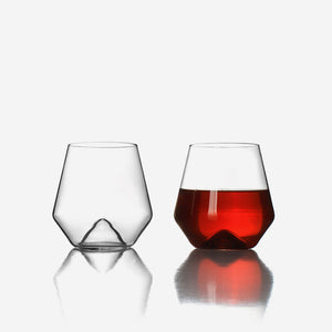 Monti-Rosso Wine Glasses, Set of 2