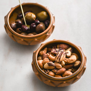 Small Flower Dish, Chestnut