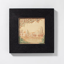 Load image into Gallery viewer, Cincinnati Skyline Tile Hand Painted
