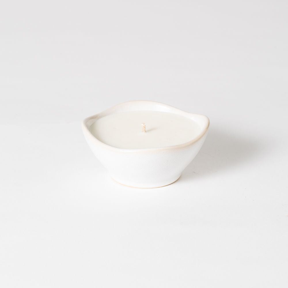 Riverstone Mini Candle, Gypsum