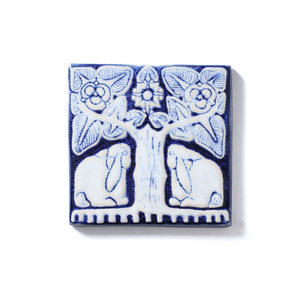 Grove Bunny Tile, Cornflower