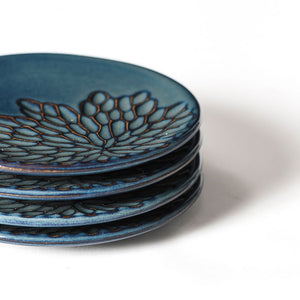 Emilia Small Plates Set of 4, High Tide