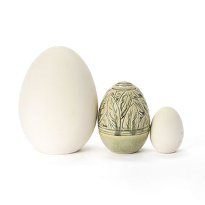 Hand Carved Medium Egg #314