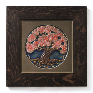 Tree Of Life Tile - 8" x 8" - Cherry Blossom