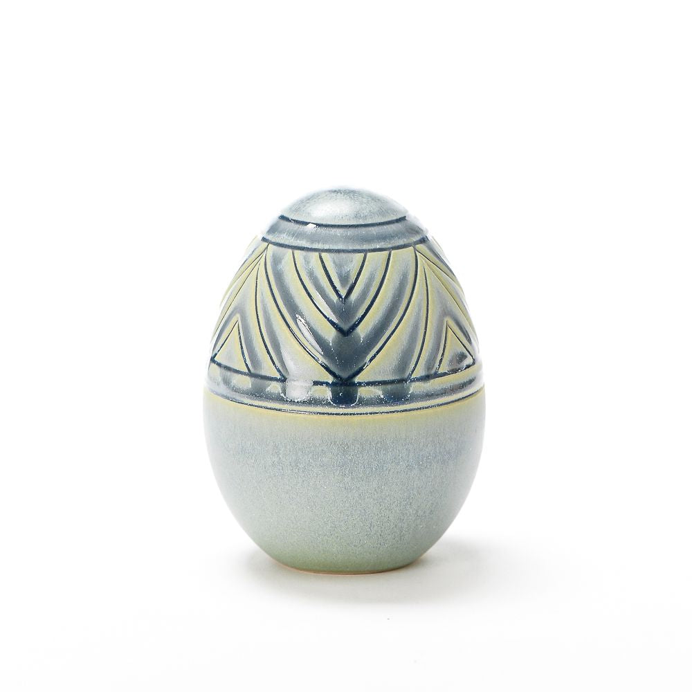 Hand Carved Medium Egg #032