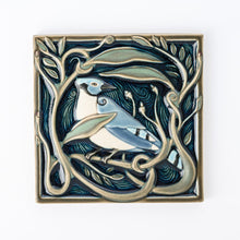 Load image into Gallery viewer, Hand Painted Revival Bird Tiles, Blue Jay
