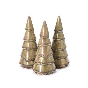 Medium Ceramic Holiday Tree, Winter Melon