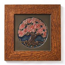 Load image into Gallery viewer, Tree Of Life Tile - 8&quot; x 8&quot; - Cherry Blossom
