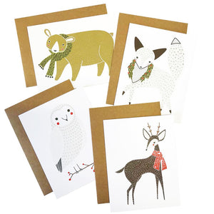 Notecard Holiday Gingiber Assorted