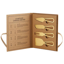 Load image into Gallery viewer, Champagne Gold Cheese Knives
