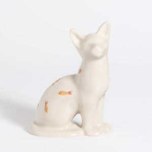 Abel Cat Figurine - Hand Painted Fish